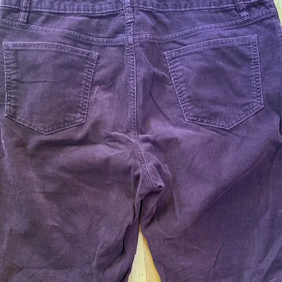 Lands End Burgundy Corduroy Pants - Picture 5 of 9